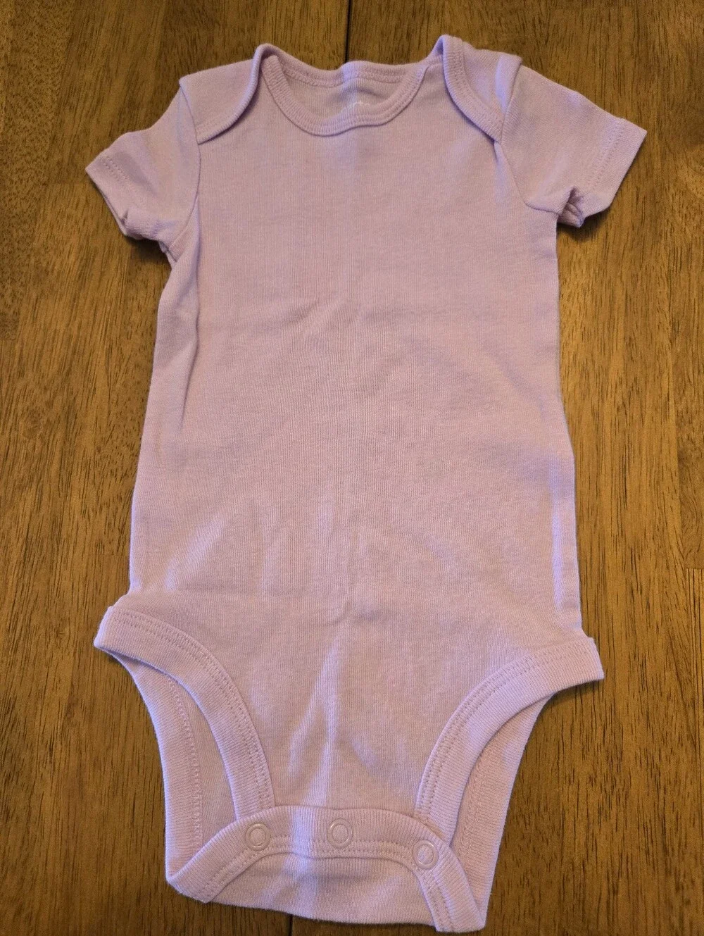 Carter's Lavender Short-Sleeve Baby One-Piece Bodysuit